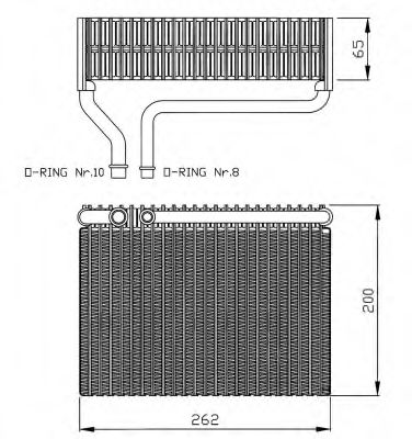 NRF Evaporator, air conditioning 11542288 - NRF
