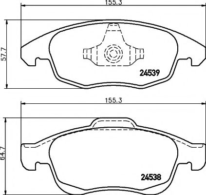 TEXTAR Brake Pad Set, disc brake 11423111 - TEXTAR