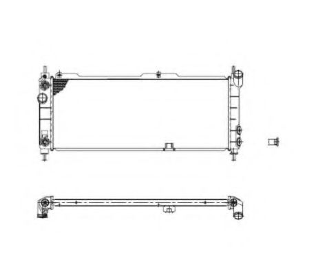 NRF Radiator, engine cooling 11544196 - NRF