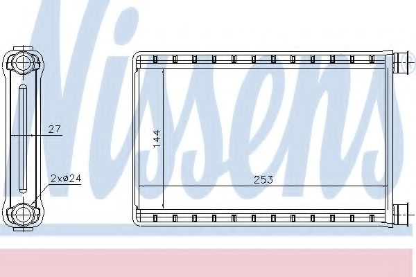 NISSENS Heat Exchanger, interior heating 11349162 - NISSENS