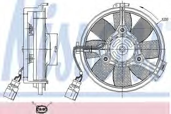 NISSENS Fan, radiator 10372839 - NISSENS
