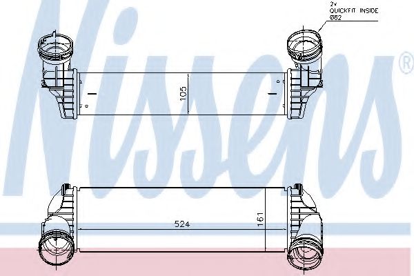 NISSENS Intercooler, charger 11625935 - NISSENS