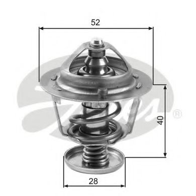 GATES Thermostat, coolant 11421803 - GATES