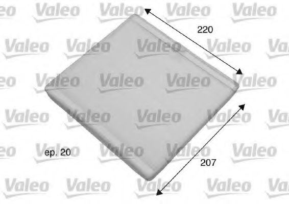 VALEO Filter, cabin air 10144722 - VALEO