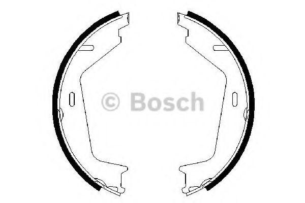 BOSCH Brake Shoe Set, parking brake 10106895 - BOSCH