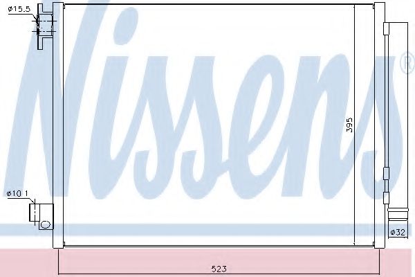 NISSENS Condenser, air conditioning 11349582 - NISSENS