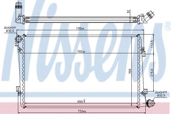 NISSENS Radiator, engine cooling 10508307 - NISSENS