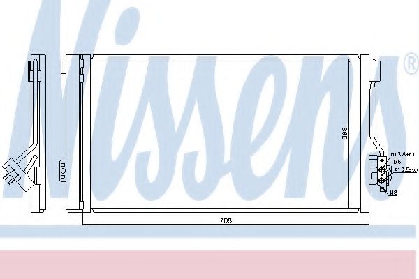NISSENS Condenser, air conditioning 10445087 - NISSENS