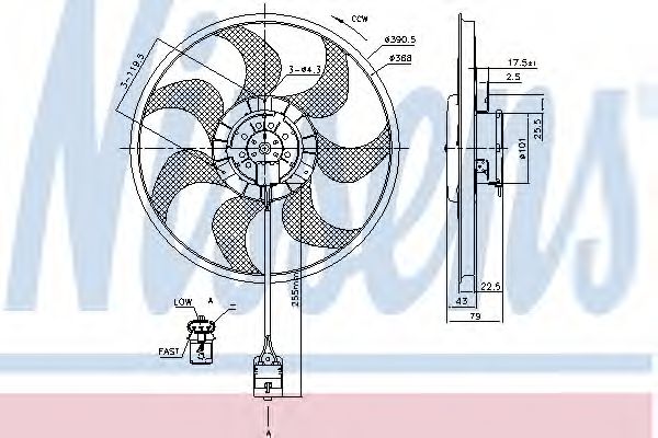 NISSENS Fan, radiator 11349232 - NISSENS