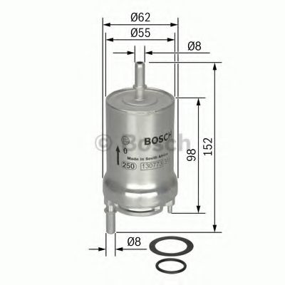 BOSCH Fuel filter 10108835 - BOSCH