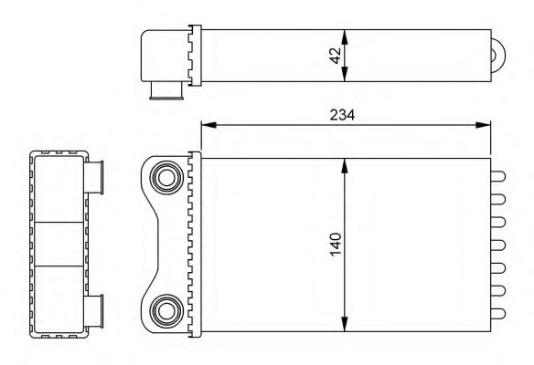 NRF Heat Exchanger, interior heating 11544537 - NRF