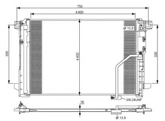 NRF Condenser, air conditioning 11542116 - NRF