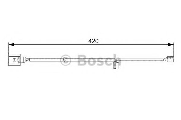 BOSCH Warning Contact, brake pad wear 10107097 - BOSCH