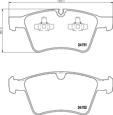 TEXTAR Brake Pad Set, disc brake 11423031 - TEXTAR