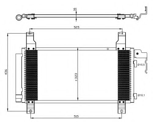 NRF Condenser, air conditioning 11541936 - NRF