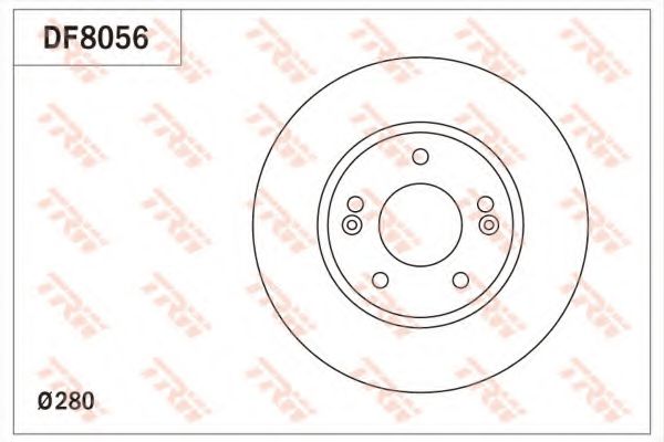 TRW Brake Disc 11108424 - TRW