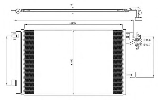 NRF Condenser, air conditioning 11524059 - NRF