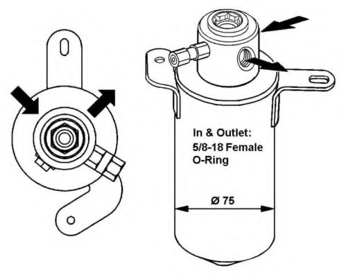 NRF Dryer, air conditioning 11541541 - NRF