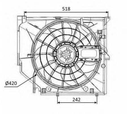 NRF Fan, engine cooling 11484298 - NRF