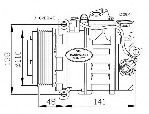 NRF Compressor, air conditioning 11541456 - NRF