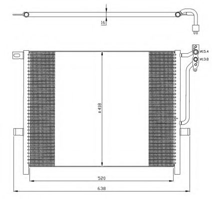 NRF Condenser, air conditioning 4411451 - NRF