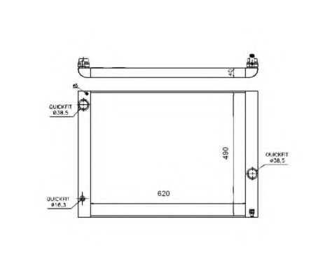 NRF Radiator, engine cooling 11544267 - NRF