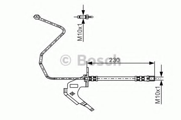 BOSCH Brake Hose 10600165 - BOSCH