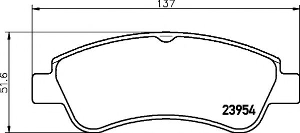 TEXTAR Brake Pad Set, disc brake 11422981 - TEXTAR