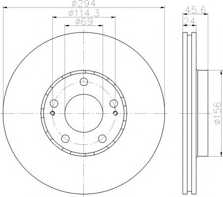 TEXTAR Brake Disc 11423551 - TEXTAR