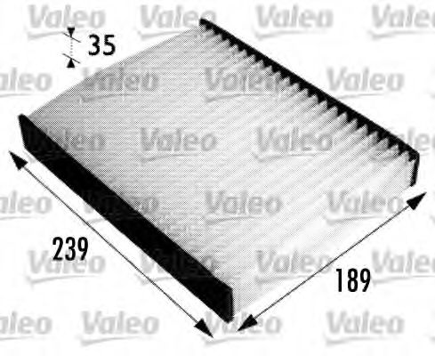 VALEO Filter, cabin air 10144663 - VALEO