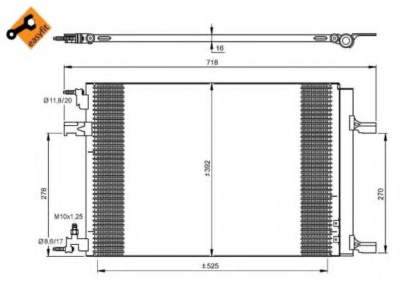 NRF Condenser, air conditioning 11523968 - NRF