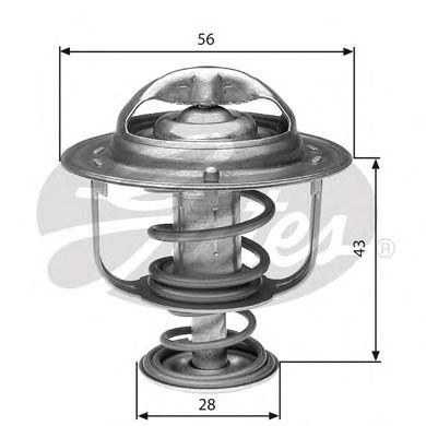 GATES Thermostat, coolant 11721767 - GATES