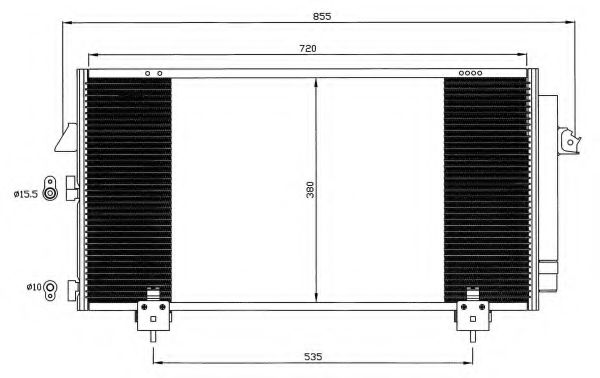 NRF Condenser, air conditioning 11541901 - NRF