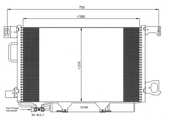 NRF Condenser, air conditioning 11542174 - NRF