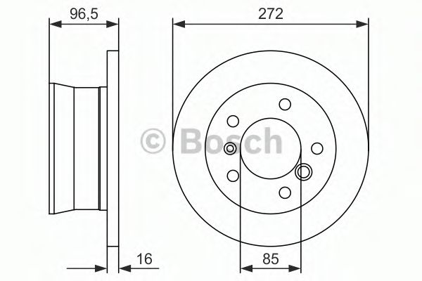 BOSCH Brake Disc 11468535 - BOSCH