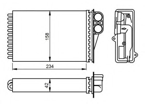 NRF Heat Exchanger, interior heating 11544589 - NRF
