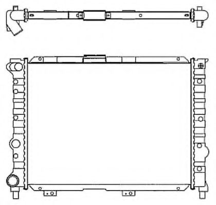NRF Radiator, engine cooling 11544869 - NRF