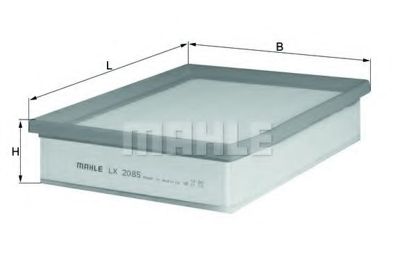 MAHLE Air Filter 11664355 - MAHLE