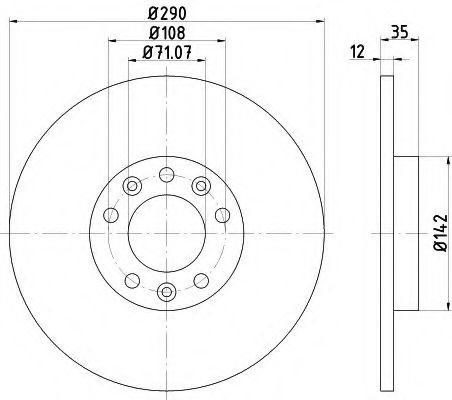 TEXTAR Brake Disc 12177282 - TEXTAR