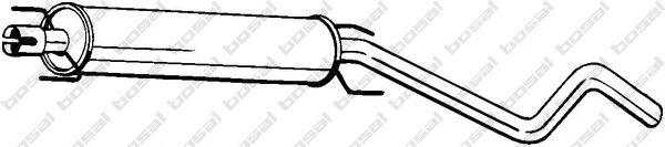 BOSAL Middle Silencer 11652882 - BOSAL