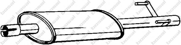 BOSAL Middle Silencer 11650356 - BOSAL