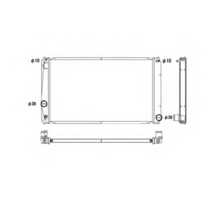 NRF Radiator, engine cooling 11524007 - NRF