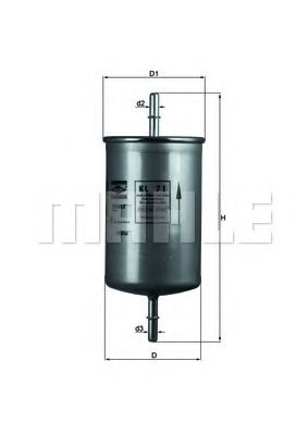 MAHLE Fuel filter 4647902 - MAHLE
