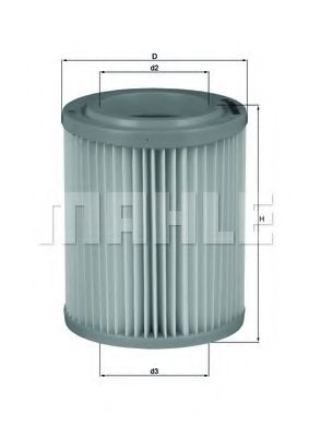 MAHLE Air Filter 11664249 - MAHLE