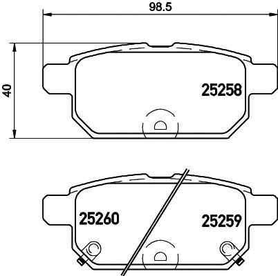 TEXTAR Brake Pad Set, disc brake 12164017 - TEXTAR