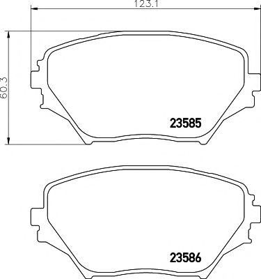 TEXTAR Brake Pad Set, disc brake 11422884 - TEXTAR