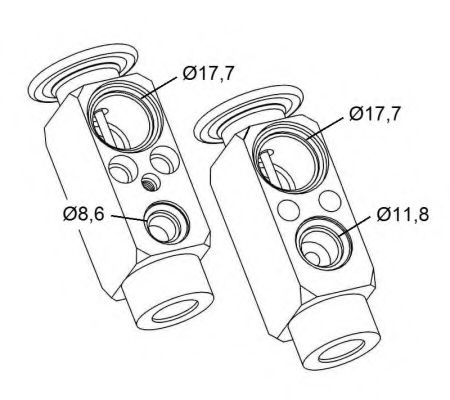NRF Expansion Valve, air conditioning 11942998 - NRF