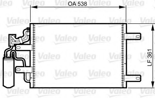 VALEO Condenser, air conditioning 11189322 - VALEO