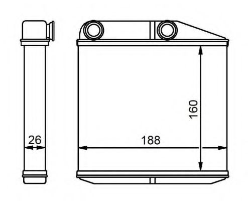 NRF Heat Exchanger, interior heating 11544503 - NRF