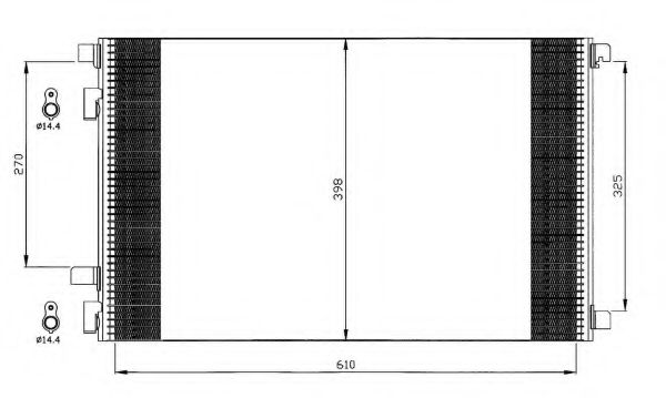 NRF Condenser, air conditioning 11541930 - NRF